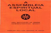 Assembleia espiritual local, a