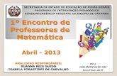 1º encontro de professores de matemática 2013