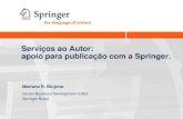 Serviços ao Autor: apoio para publicação com a Springer