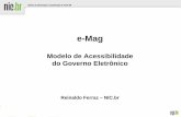 Padrões em Governo Eletrônico - acessibilidade e e-MAG