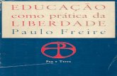 Paulo freire educaçao como pratica da liberdade pdf