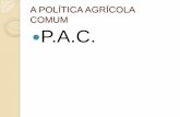 A política agrícola comum