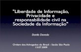 Liberdade de Informação e Privacidade na Sociedade da Informação
