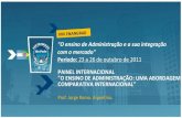(24.10.2011) O Ensino de Administração e a sua integração com o mercado - Prof. Jorge Romo