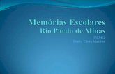 Memórias Escolares, de Rio Pardo de Minas