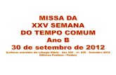 Xxvi tc   b - dia 30.09.2012 - missa - slide para site da paróquia