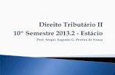 Introdução ao Direito Tributário II - Estácio/UniRadial 2013.2 - 10o. Semestre