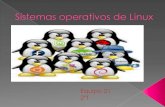 Sistemas operativos de linux