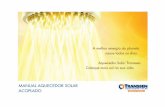 Manual aquecedor solar acoplado