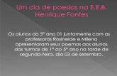 Um dia de poesias na E.E.B. Henrique Fontes