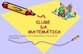 Clube da matemática projecto acção de formação