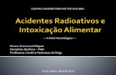Acidentes radioativos e intoxicação alimentar