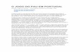 O JOGO DO PAU EM PORTUGAL - Ernesto Veiga de Oliveira (1984)
