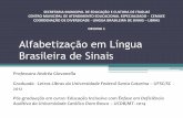 Oficina - Alfabetizar em lingua Brasileira de Sinais