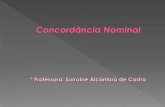 CONCORDÂNCIA - Profª Sorraine