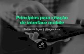 Princípios para criação de interface mobile