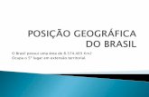 Posição geográfica do brasil  slaides 3º ano