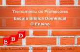Treinamento de professores Escola Bíblica Dominical -parte II