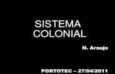 Sistema colonial   portotec