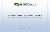 Relatório de Atividades - Secretaria Municipal de Obras e Infraestrutura de Biguaçu - Fevereiro/2011