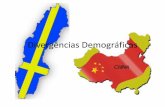 Divergências demográficas suécia vs china   geografia