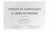 Presentation for "Provas de Agergação" - 3 licao