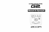 Manual pedaleira Zoom G2