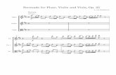 Serenata para flauta, violín y viola op. 25 de beethoven