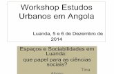 Cesaltina Abreu - Espaços e Sociabilidades em Luanda, DW Debate 05/12/2014