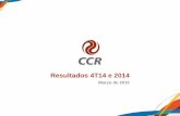 Apresentação 4T14 e 2014 - CCR