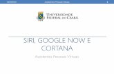 Siri, Google Now e Cortana