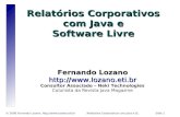 Relatórios Corporativos com Java e Software Livre