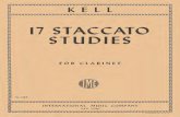 Clarinete   estudos - 17 estudos de staccato - reginald kell