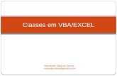 Conceitos Básicos de Orientação o Objetos aplicdo ao VBA - Classes em vba