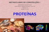 Metabolismo de construção I - aulas 13 a 15