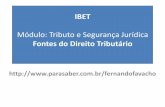 Fernando Favacho - Fontes do direito tributario