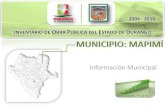 Mapimi - Inventario de Obra Pública 2004 - 2010