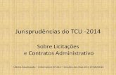 Jurisprudências do TCU  - Agosto/2014
