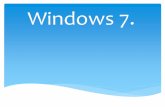 Trabalho sobre windows 7 .