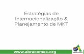 Material da aula: Estratégias de Internacionalização e Planejamento de MKT