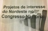 Projetos de interesse do nordeste no congresso nacional