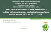FARIA, Carlos Aurélio Pimenta de. Ideias, conhecimento e políticas públicas: um inventário sucinto das principais vertentes analíticas recentes.