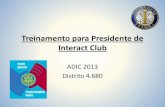 Treinamento para presidentes de Interact Clubes