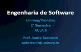 Engenharia de Software - Unimep/Pronatec - Aula 6