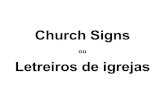 Letreiros de igrejas
