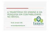 A Trajetória do Ensino e da Pesquisa em Contabilidade no Brasil
