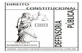 DIREITO CONSTITUCIONAL - DPE/RO 2015