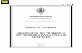 MANUAL DE CAMPANHA GLOSSÁRIO DE TERMOS E EXPRESSÕES PARA USO NO EXÉRCITO C 20-1