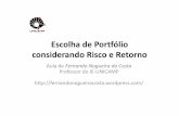 Escolha de-portfolio-considerando-risco-e-retorno