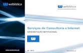 Webística apresentação de serviços - 2012